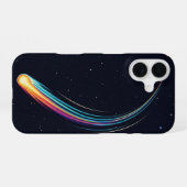 レトロ彗星の尾 iPhone 16ケース (裏面横)