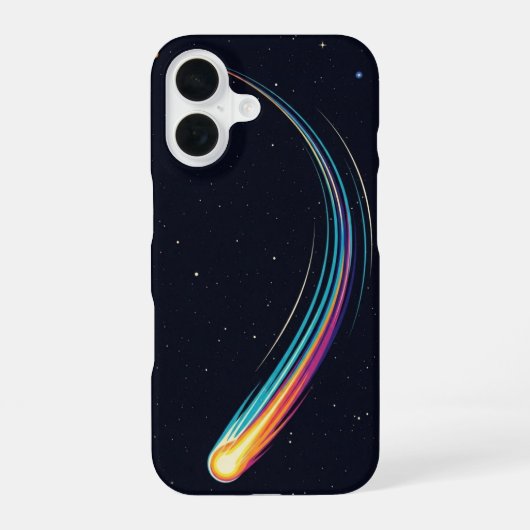 レトロ彗星の尾 iPhone 16ケース (裏面)