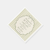 レトロ彼女は彼女の完璧な抹茶ブライダルシャワーを見つけた スタンダードカクテルナプキン (角)