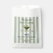レトロ彼女は彼女の完璧な抹茶ブライダルシャワーを見つけた フェイバーバッグ (正面)
