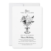 レトロ彼女はTiniビット古い手書き誕生日