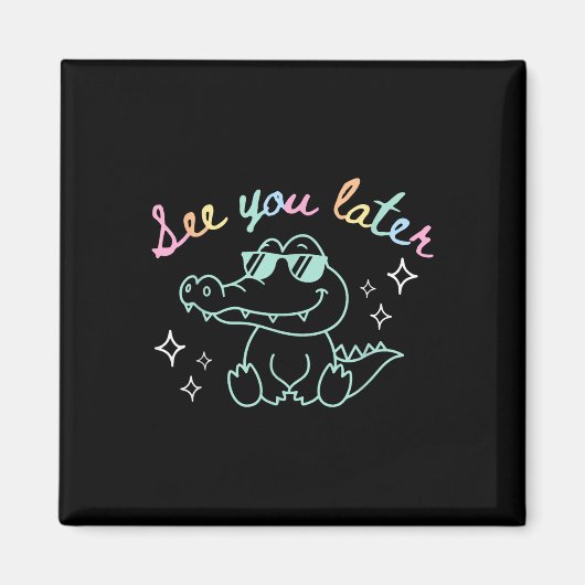 レトロ後に学校アリゲーターEの最終日を参照 マグネット (正面)