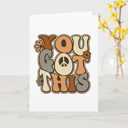 レトロ得お前 カード (黄色い花)