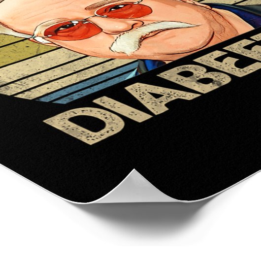 レトロ得1型糖尿病おもしろい糖尿病2 ポスター (角)