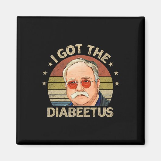 レトロ得1型糖尿病おもしろい糖尿病2 マグネット (正面)