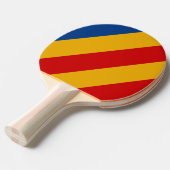 レトロ心温はっきりしたストライプい 卓球ラケット (正面アングル)