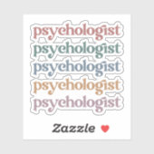 レトロ心理学心理学の学生卒業 シール (シート)