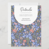 レトロ忙しボヘミアンダッフォディルトスドフローラ 招待状 (裏面)