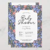 レトロ忙しボヘミアンダッフォディルトスドフローラ 招待状 (正面/裏面)