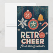 レトロ応援 – クリスマスカード (正面/裏面)