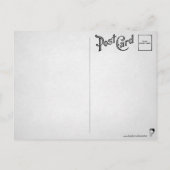 レトロ怖い魔女はがき ポストカード (裏面)