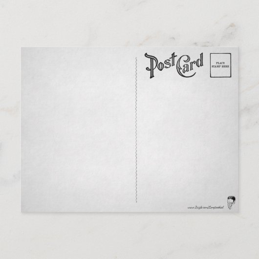 レトロ怖い魔女はがき ポストカード (裏面)