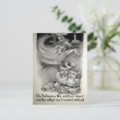 レトロ怖い魔女はがき ポストカード (スタンド正面)