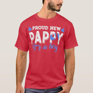 レトロ性が誇りを持った新しいパパを明かす男の子 Tシャツ