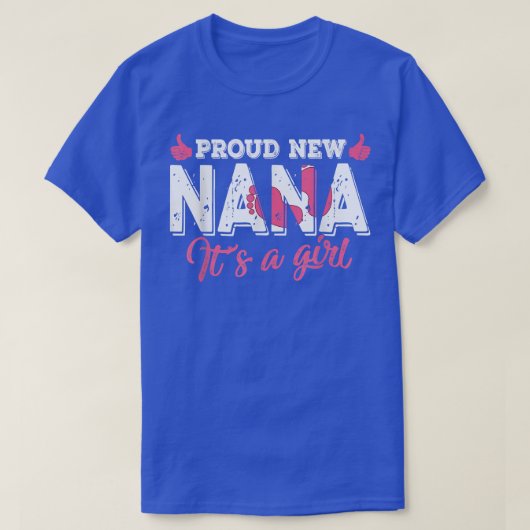 レトロ性誇りを持った新ナナ女の子 Tシャツ (デザイン正面)