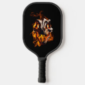 レトロ恐竜の死火スカル ピックルボールラケット (裏面)