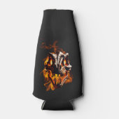 レトロ恐竜の死火スカル ボトルクーラー (正面)