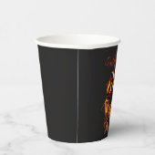 レトロ恐竜の死火スカル 紙コップ (右)