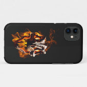 レトロ恐竜の死火スカル Case-Mate iPhoneケース (裏面(横))