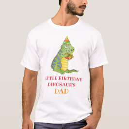 レトロ恐竜の誕生日パーティーT-レックスお父さん Tシャツ