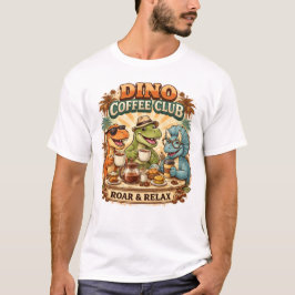 レトロ恐竜コーヒークラブ Tシャツ
