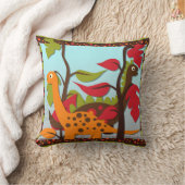 レトロ恐竜枕 クッション (ブランケット)