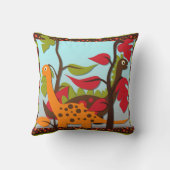 レトロ恐竜枕 クッション (裏面)