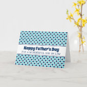 レトロ息子の義父の日 カード (黄色い花)