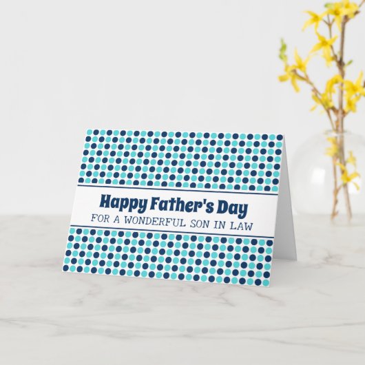 レトロ息子の義父の日 カード (黄色い花)