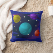 レトロ惑星 クッション (ブランケット)