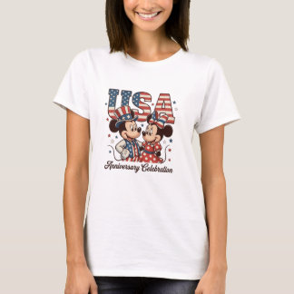 レトロ愛国ネズミTシャツグラフィック ビンテージUSA Tシャツ
