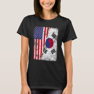 レトロ愛国的な米国アメリカ国旗 Tシャツ