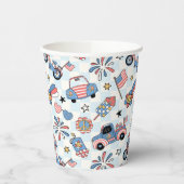 レトロ愛国米国7月4日 紙コップ (左)