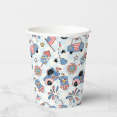 レトロ愛国米国7月4日 紙コップ (右)