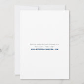 レトロ愛鳥およびハートの結婚式招待状 招待状 (裏面)