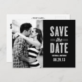 レトロ愛 | セーブ・ザ・デート案内 案内ポストカード (正面/裏面)