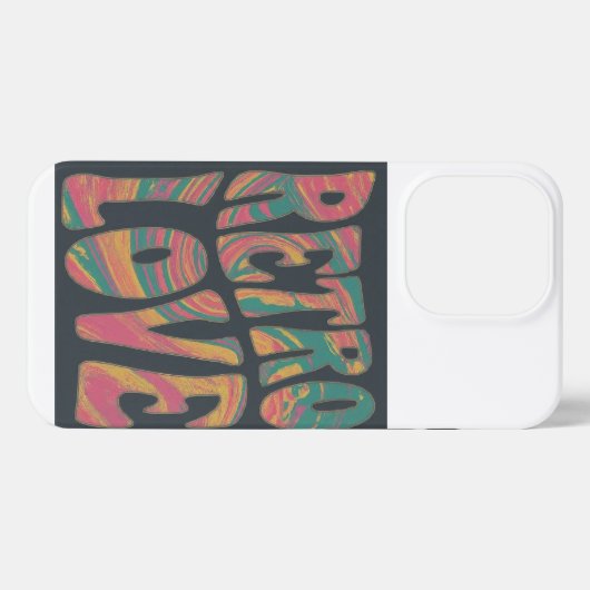 レトロ愛 iPhoneケース (裏面横)