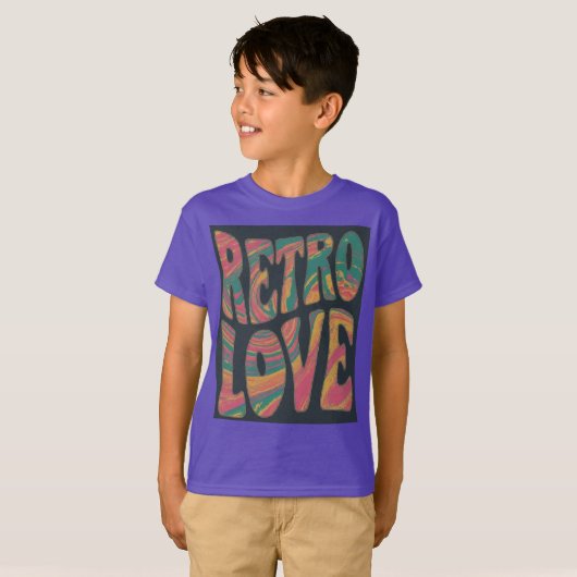レトロ愛 Tシャツ (正面フル)