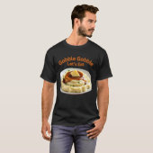 レトロ感ある感謝祭の家族でのディナーにマッシュポテト大好き Tシャツ (正面フル)