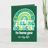 レトロ感じのラッキー・セント・パトリックのデイカード カード (正面)