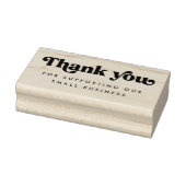 レトロ感謝していお客様のサポート ラバースタンプ (スタンプ)