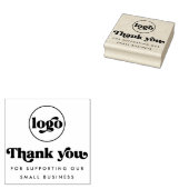 レトロ感謝していは、当社のビジネスロゴをサポート ラバースタンプ (押印)