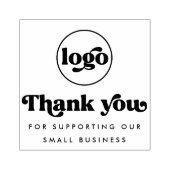 レトロ感謝していは、当社のビジネスロゴをサポート ラバースタンプ (インプリント)