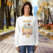 レトロ感謝恩賛美タイポグラフィナース スウェットシャツ