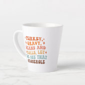 レトロ感謝祭ディナー カフェラテマグ (左アングル)