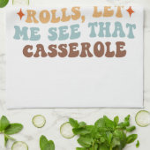 レトロ感謝祭ディナー キッチンタオル (折り畳み)