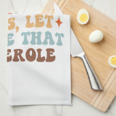 レトロ感謝祭ディナー キッチンタオル (四つ折り)