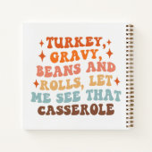 レトロ感謝祭ディナー ノートブック (裏面)