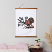 レトロ感謝祭トルコの安与え全感謝してい-  吊り下げ型タペストリー (寝室)