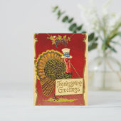 レトロ感謝祭トルコ シーズンポストカード (スタンド正面)